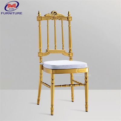 الألومنيوم الحديد المأدبة الأنيقة Chiavari الجلوس درجة حرارة عالية الطلاء الخبز