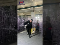 نابليون / تيفاني / جيوفاني كرسي الاكريليك الراتنج الزفاف واضح كريستال شفاف